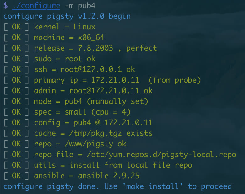 configure